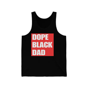 "Dope Black Dad" Unisex Jersey Tank