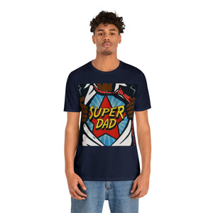 "Super Dad" Custom Graphic Print Unisex Jersey Short Sleeve Tee