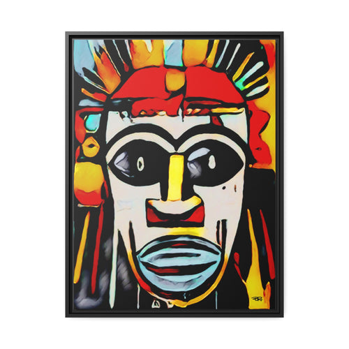 Afrikan Tribal Mask - Digital Art on Matte Canvas