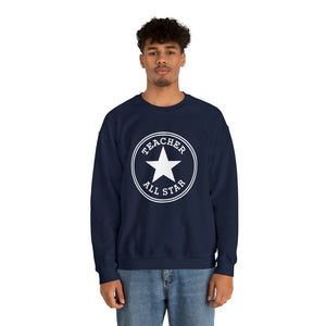 All Star Teacher  -  Custom Graphic Print Unisex Heavy Blend™ Crewneck Sweatshirt