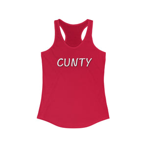 "Cunty" Women's Ideal Racerback Tank
