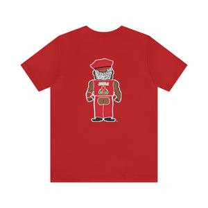 "Santa's Little Leather Daddy" Custom Graphic Print Unisex Jersey Short Sleeve Tee
