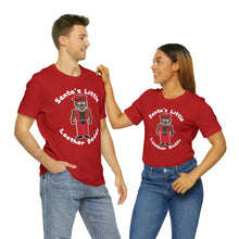 Load image into Gallery viewer, &quot;Santa&#39;s Little Leather Daddy&quot; Custom Graphic Print Unisex Jersey Short Sleeve Tee