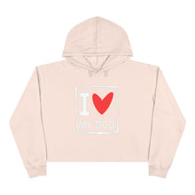 Load image into Gallery viewer, &quot;I Love My Dog&quot; Retro Crop Hoodie