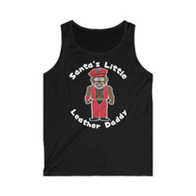Load image into Gallery viewer, Santa&#39;s Little Leather Daddy -  Men&#39;s Softstyle Tank Top