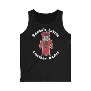 Santa's Little Leather Daddy -  Men's Softstyle Tank Top