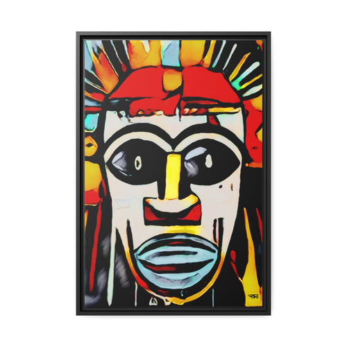 Afrikan Tribal Mask - Digital Art on Matte Canvas