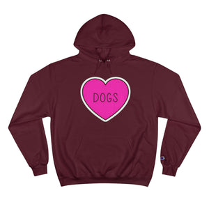 Love Dogs - Custom Graphic Print Champion Hoodie