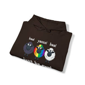 "Just Be Ewe!" Unisex Heavy Blend™ Hooded Sweatshirt