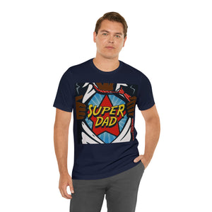 "Super Dad" Custom Graphic Print Unisex Jersey Short Sleeve Tee