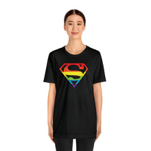Load image into Gallery viewer, &quot;Superman - Pride&quot; Custom Graphic Print Unisex Jersey Short Sleeve Tee