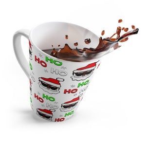 “Black Santa Ho Ho Ho”  Latte Mug - Positive Vibes Collection