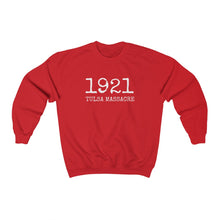 Load image into Gallery viewer, &quot;1921 Tulsa Massacre &quot; Custom Graphic Print Unisex Heavy Blend™ Crewneck Sweatshirt