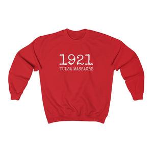 "1921 Tulsa Massacre " Custom Graphic Print Unisex Heavy Blend™ Crewneck Sweatshirt