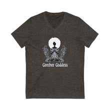 Load image into Gallery viewer, &quot;Geechee Goddess&quot; Unisex Jersey Short Sleeve V-Neck Tee