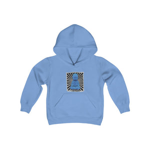 "Namaste - Blue" Youth Heavy Blend Hooded Sweatshirt