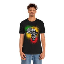 Load image into Gallery viewer, &quot;Where Would The Western World Be Without Africa?&quot; Custom Graphic Print Unisex Jersey Short Sleeve Tee