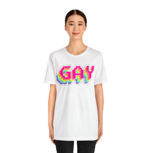"GAY" Custom Graphic Print Unisex Jersey Short Sleeve Tee