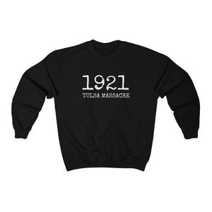 "1921 Tulsa Massacre " Custom Graphic Print Unisex Heavy Blend™ Crewneck Sweatshirt