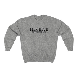 "MLK Blvd" Custom Graphic Print Unisex Heavy Blend™ Crewneck Sweatshirt